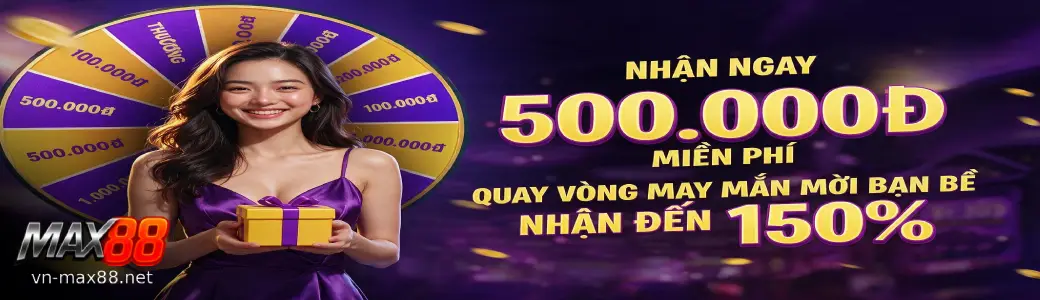 Banner MAX88 giới thiệu ưu đãi và không gian trò chơi trực tuyến